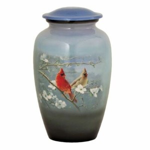 urns with birds