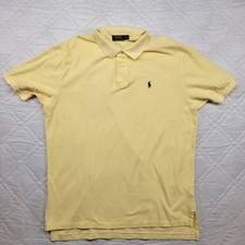 POLO Ralph Lauren yellow 100 cotton Polo shirt size XL