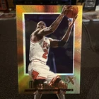 1996/97 Skybox E-X MICHAEL JORDAN GOLD HOLO “E-X2000” ACETATE #9🔥RARE SSP🔥