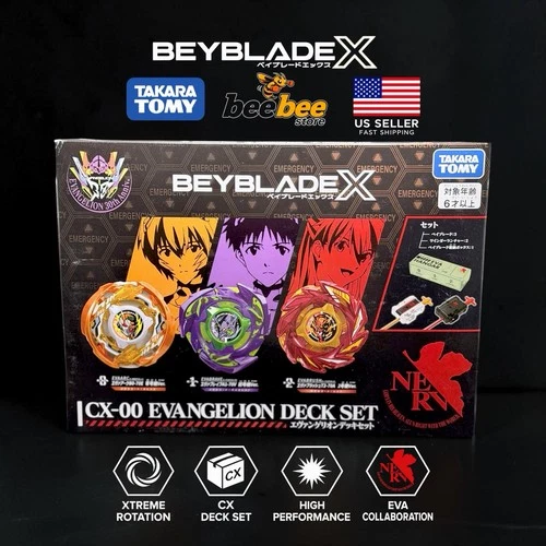 TAKARA TOMY Beyblade X Evangelion Deck Set CX-00 Eva US ready to ship - product listing photo