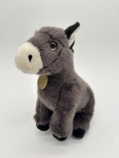 Aurora Donkey Foal Plush Standing Realistic Stuffed Animal 10" Miyoni Tots