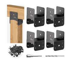 Connettore Post Ancoraggio Acciaio Inox per Supporto Travi Legno 4PK 4x4''/4x6''