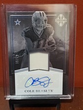 2017 Panini Majestic Material Silver /49 Cole Beasley #MM-CB Auto Cowboys 