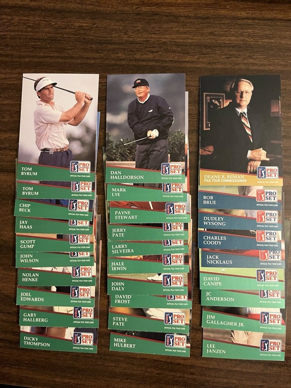 Lot Of 27 1991 Pro Set PGA Tour John Daly Payne STEWART Jack Nicklaus Free Ship
