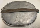 Antique US Military WW1 Metal Mess Kit Skillet Pan w/Lid, Spoon & Fork.
