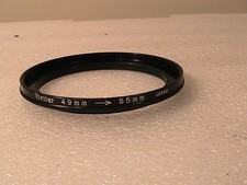 Vivitar 49mm to 55mm step down filter adapter