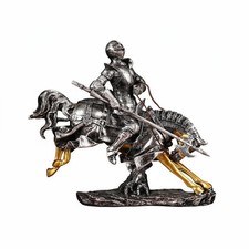 Gepanzerter Ritter zu Pferd Statue kreatives Geschenk f&uuml;r Weinschrank, Geschichtsinteressierte