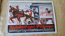 Reklame Werbung Emaille Schild "Radeberger Pilsner"
