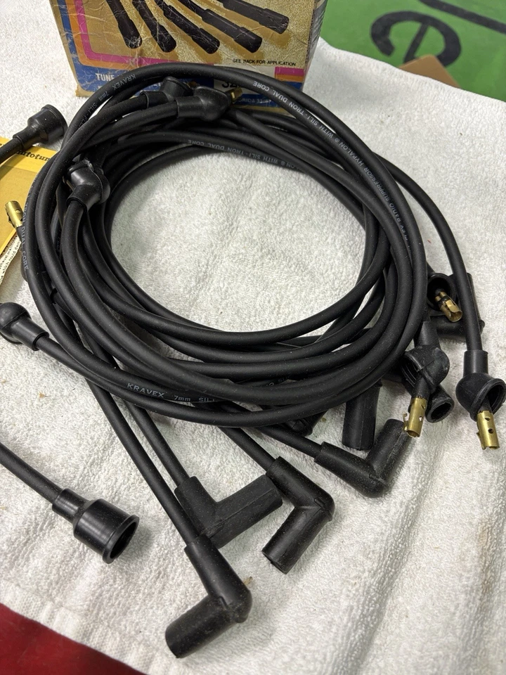 Juego de cables de encendido 3220 Kravex 7 mm bujía 65-72 Chrysler Newport New Yorker Foto 2 de 4