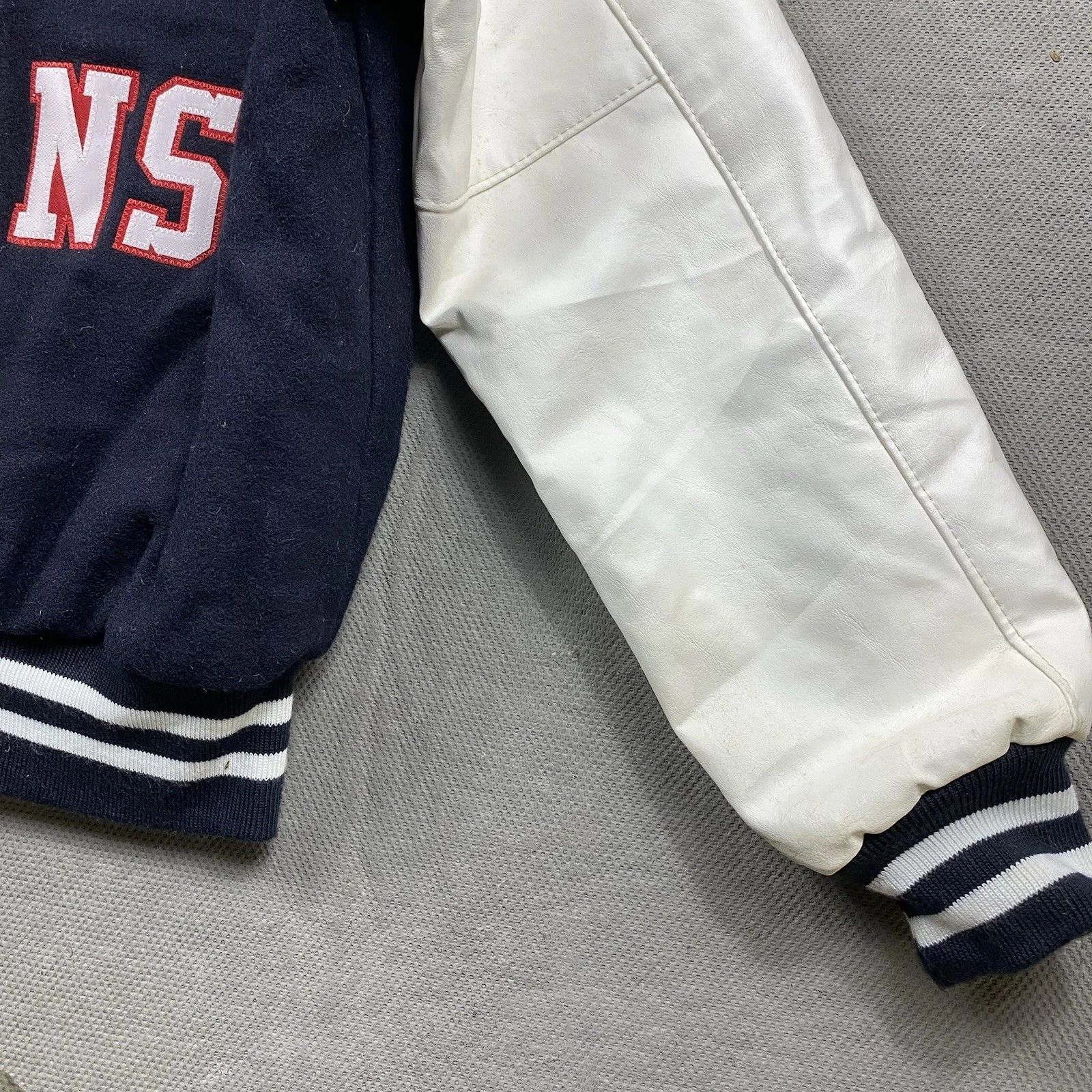 Vintage Holloway Jacket Adult Small Wool Letterman Blue Pembroke USA Snap Button - product detail image 9