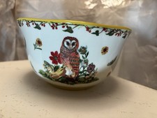 Anthropologie Nathalie Lete Owl Cereal Bowl -...