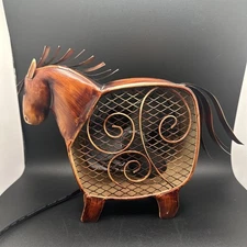 Metal Horse Figurine Decorative Fan Electric Brown Home Decor 2013 Deco Breeze