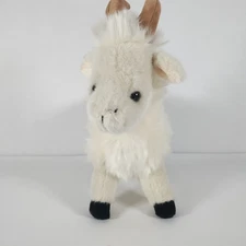White Goat Plush Stuffed Animal Soft Toy 8" Realistic