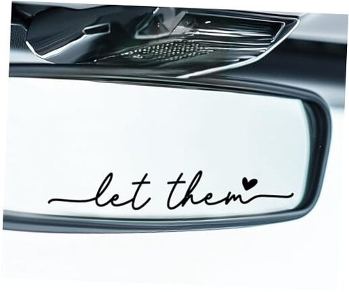 3 x Car Rear Mirror Vinyl Decal Stickers Water Bottle Decor Cute Laptop