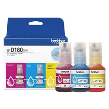 Brother International BTD1803PKS 3-Pack Cyan Magenta Yellow Ink Bottles