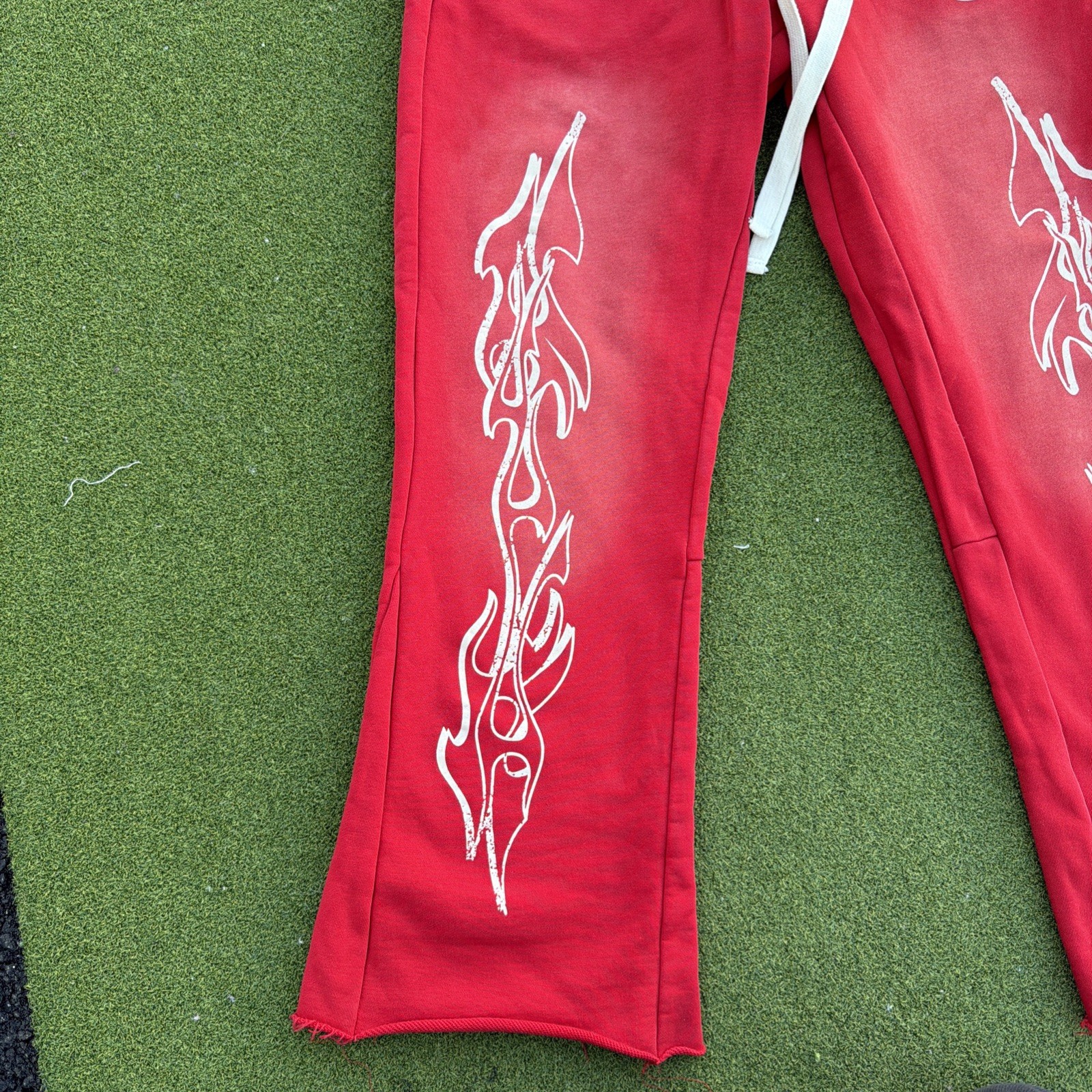 AUTHENTIC Hellstar Sweatpants Red Flame Records F… - image 3