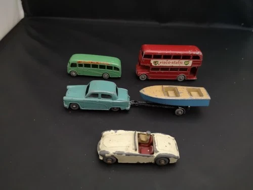 MATCHBOX LESNEY LOT OF FIVE MODELS INC MGA SPORTS CAR--Y521