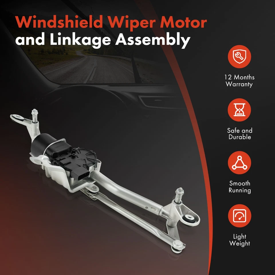 Front Wiper 电机和联动 Assy 适用于雪佛兰 Cobalt 2005 - 2010 庞蒂克 G5 Pursuit — 第 2/4 张图片