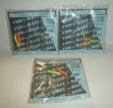Cod Rig Bait  5/0 Hooks Zing Products Westport MA Lot of 3 Bags