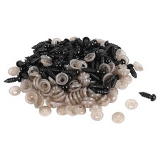 100PCS Plastic Safety Crochet Eyes Bulk with 100PCS Washers for Crochet5565