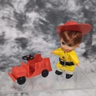 Liddle Kiddles Bunson Burnie Doll Coat Hat Belt Shoes & Truck Vintage Mattel