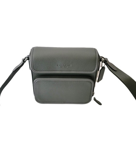 Coach CY800 Sullivan Flap Crossbody Graphite Messenger Bag
