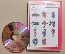 OESD Oklahoma Embroidery Supply and Design 11471 Dragons 1, 20 Dragon Designs CD
