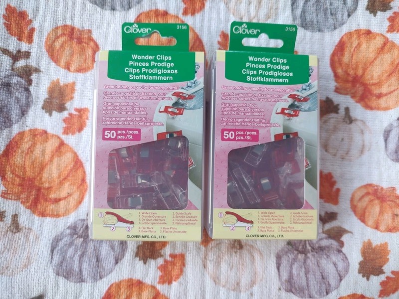 (New) Clover 50 pc. Wonder Clips # 3156 THESE ARE NOT YOUR CHEAP CLIPS 2 Packs