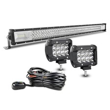 42 inch LED Light Bar, Triple Row Spot 42 in Straight 4 in Spot  wiring