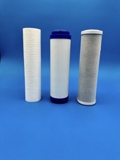 3 Stage Replacement Filters 10" x 2.5" PP, 5 micron Sediment, GAC & Carbon Block
