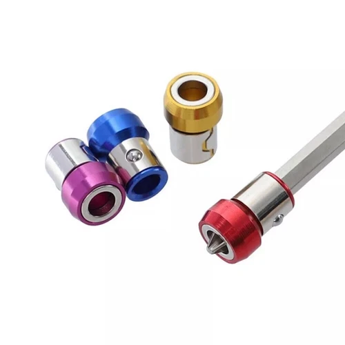 4 PIEZAS Cabezales de Brocas de Destornillador Magnético Magnetizador Anillo Magnético para 1/4" 6.35mm - Imagen 9 de 11