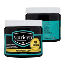 Curicyn Animal Wound Care Clay 16oz. VetApproved Natural Skin Ointment For D...
