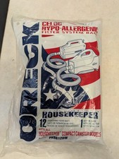 Oreck Vacuum Bags PKBB12DW Odor Fighting Hypo-Allergenic 12 bags