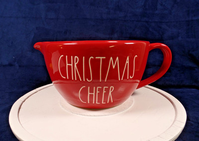 Rae Dunn Red Christmas Batter Mixing Bowl CHRISTMAS CHEER
