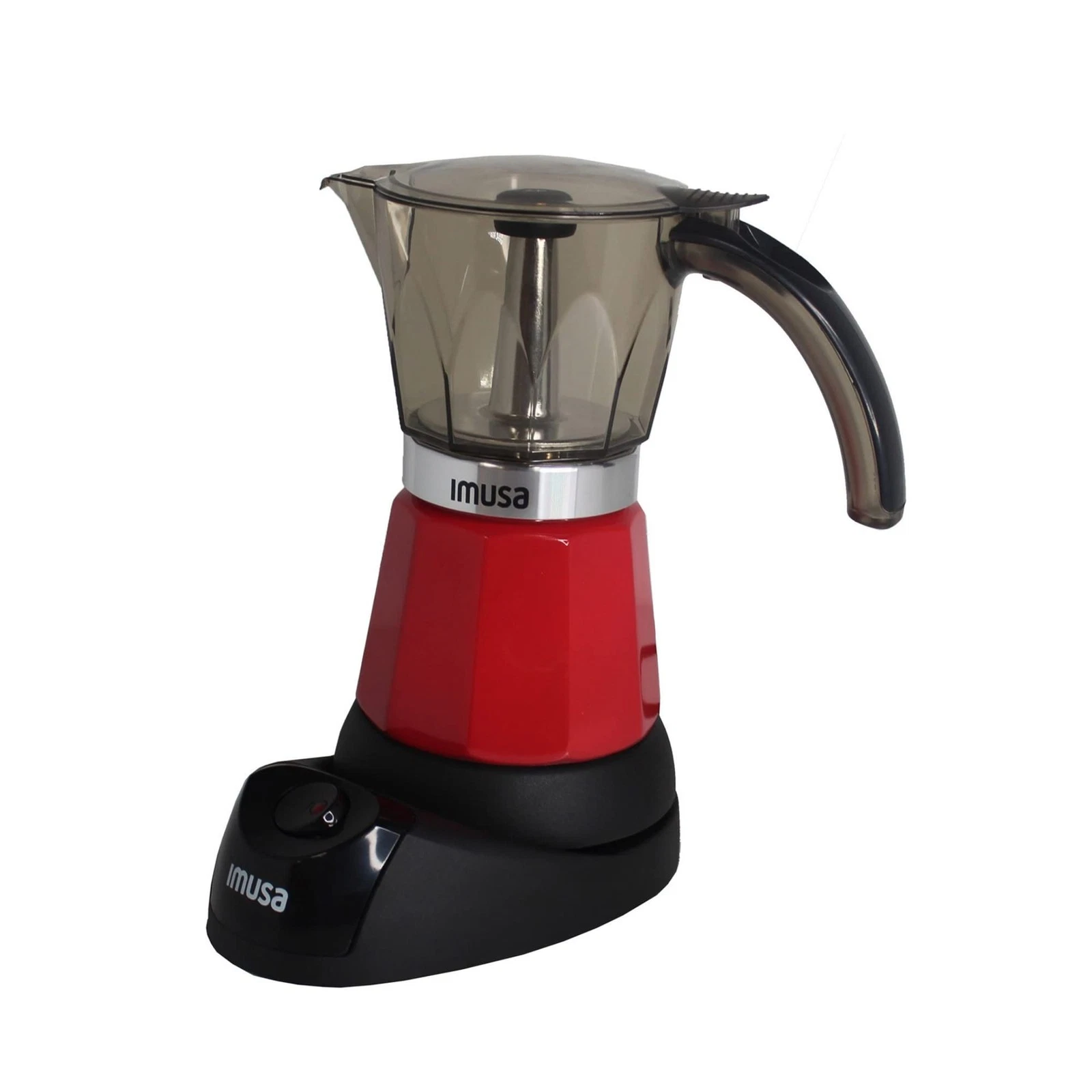 IMUSA Red Electric Espresso Maker 6 Cup Multi Brew Coffee Maker