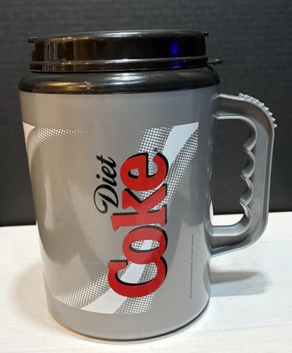 Vintage Diet Coke Cola Plastic Travel Drink Jumbo 64 oz Jug w/ Lid Betras