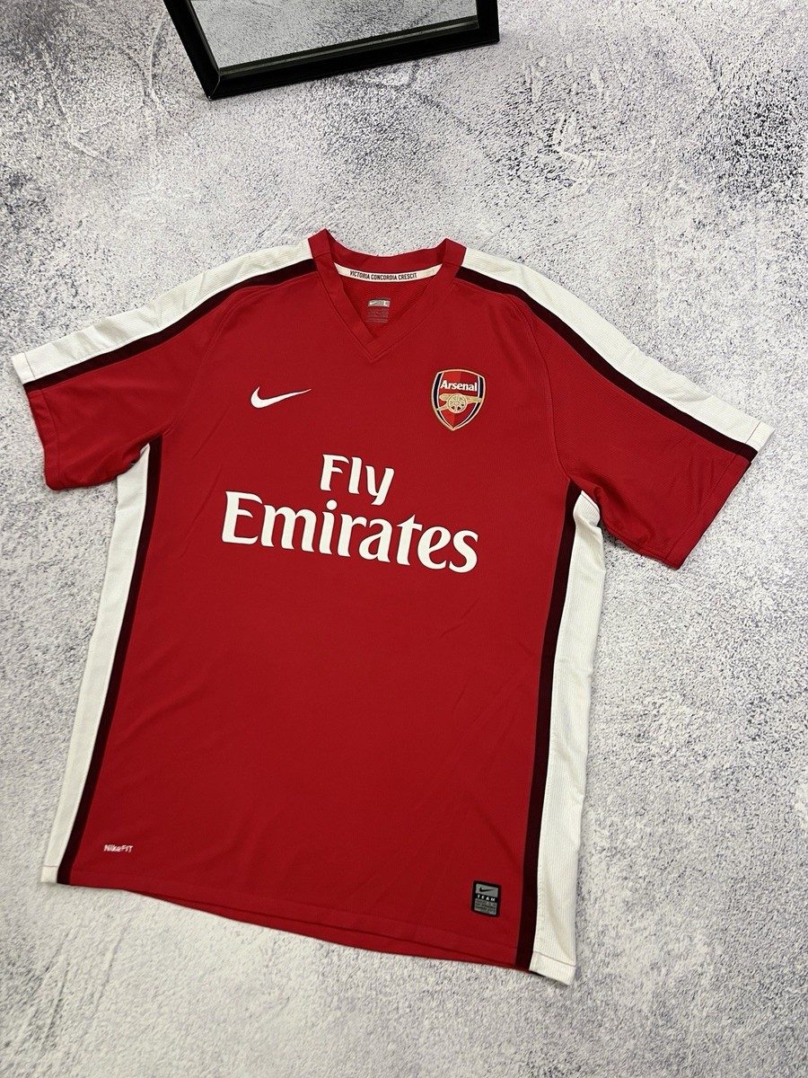 Nike Arsenal 2008/09 #4 Cecs Fabregas Soccer Jersey Football Shirt