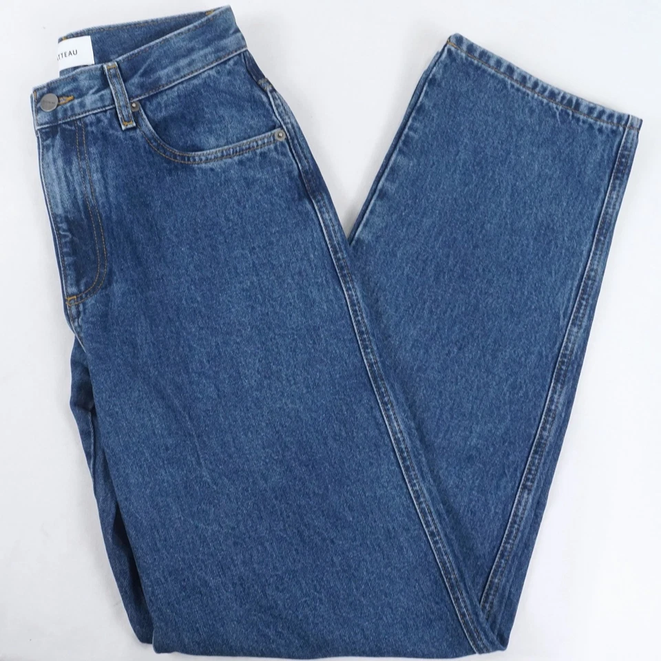 Matteau Relaxed Tapered Loose Fit Jean in Classic Wash Blue Women's Size 1