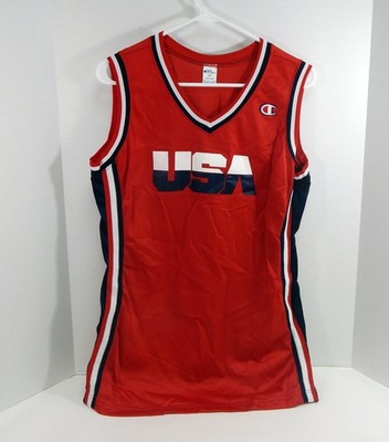 1990er Team USA Basketball Spiel Ausgegebene Rote Trikot 20 DP51426