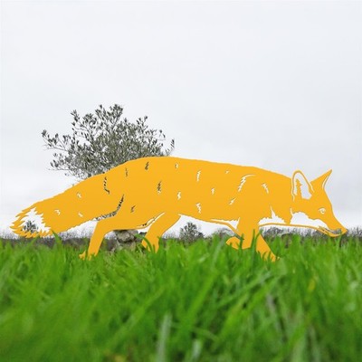 Neu Iron Silhouette Fox - gelb