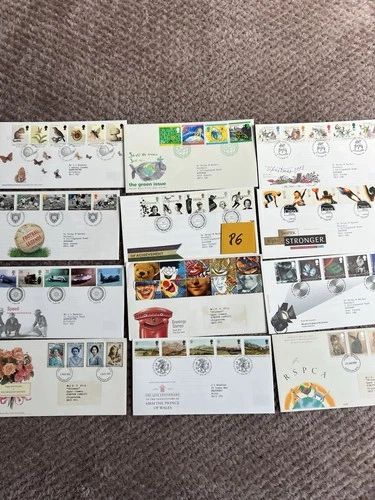 GB First Day Covers 12 Covers 1990-1999 N86