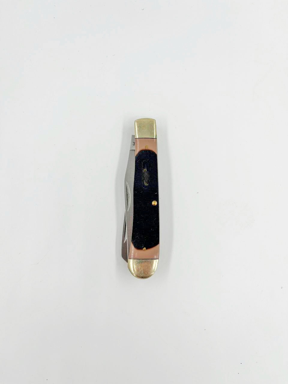 Schrade Old Timer 196OT Trapper Folding Pocket Knife 2 Blade Clip Spey Delrin image 3