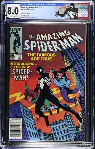 Amazing Spider-Man #252 (1984) Newsstand Variant Custom Label CGC 8.0