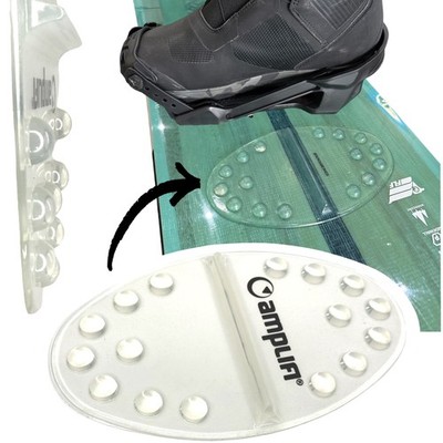 Amplifi Grip Mat Snowboard Lift Hilfe Anti-Rutsch Stomp Pad  transparent 