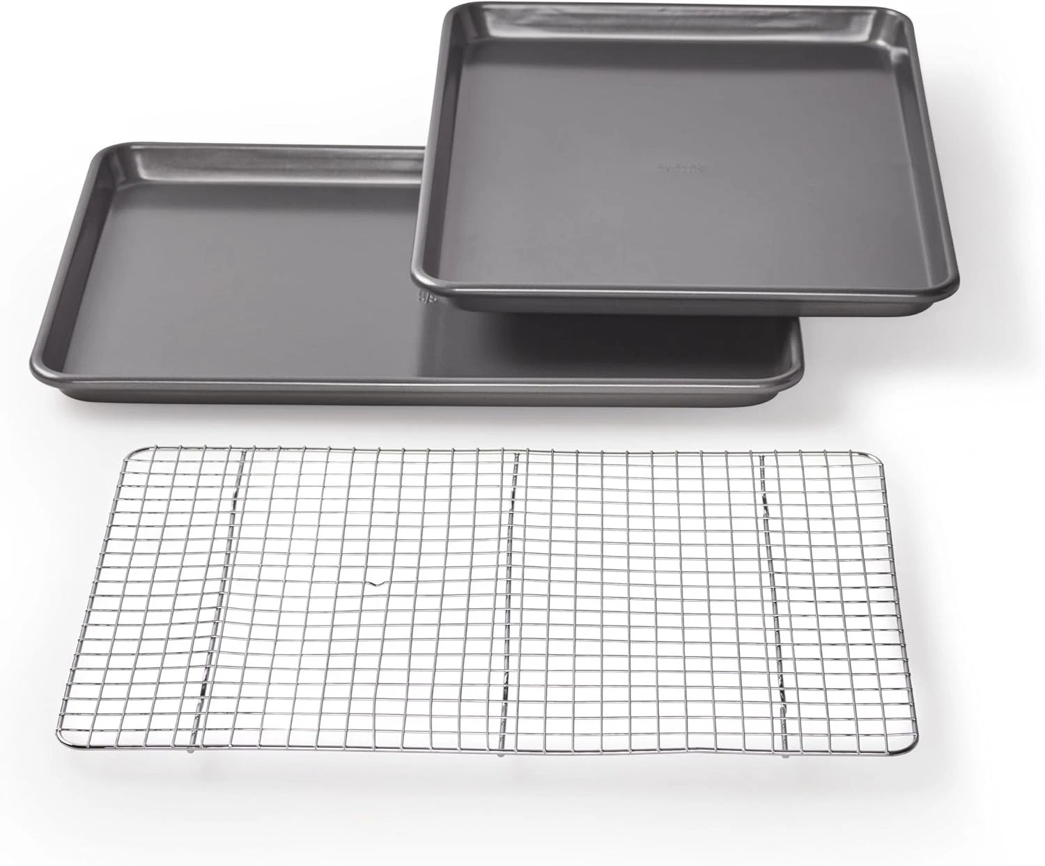 Professional Non-Stick Cookie & Jelly-Roll Pan Set W/ Cooling Rack 17 by 12.25