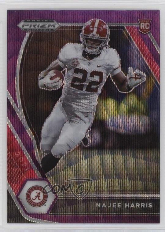 2021 Panini Prizm Draft Picks Purple Wave Prizm Najee Harris #102 ow3