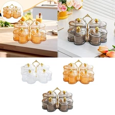 Divided Serving Tray Nut Serving Dish Table Centerpiece Gift with Lid Appetizer