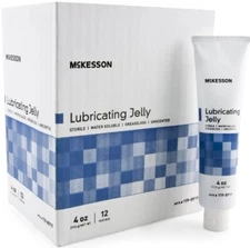 McKesson Lubricating Jelly 4 oz Tube Sterile 119-8919 - 48 Count