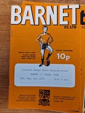76/77 Barnet Vs Poole Programme 