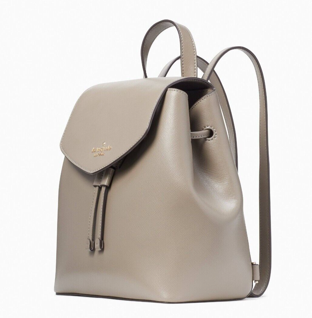 New Kate Spade Lizzie Saffiano Leather Medium Flap Backpack  display picture 1